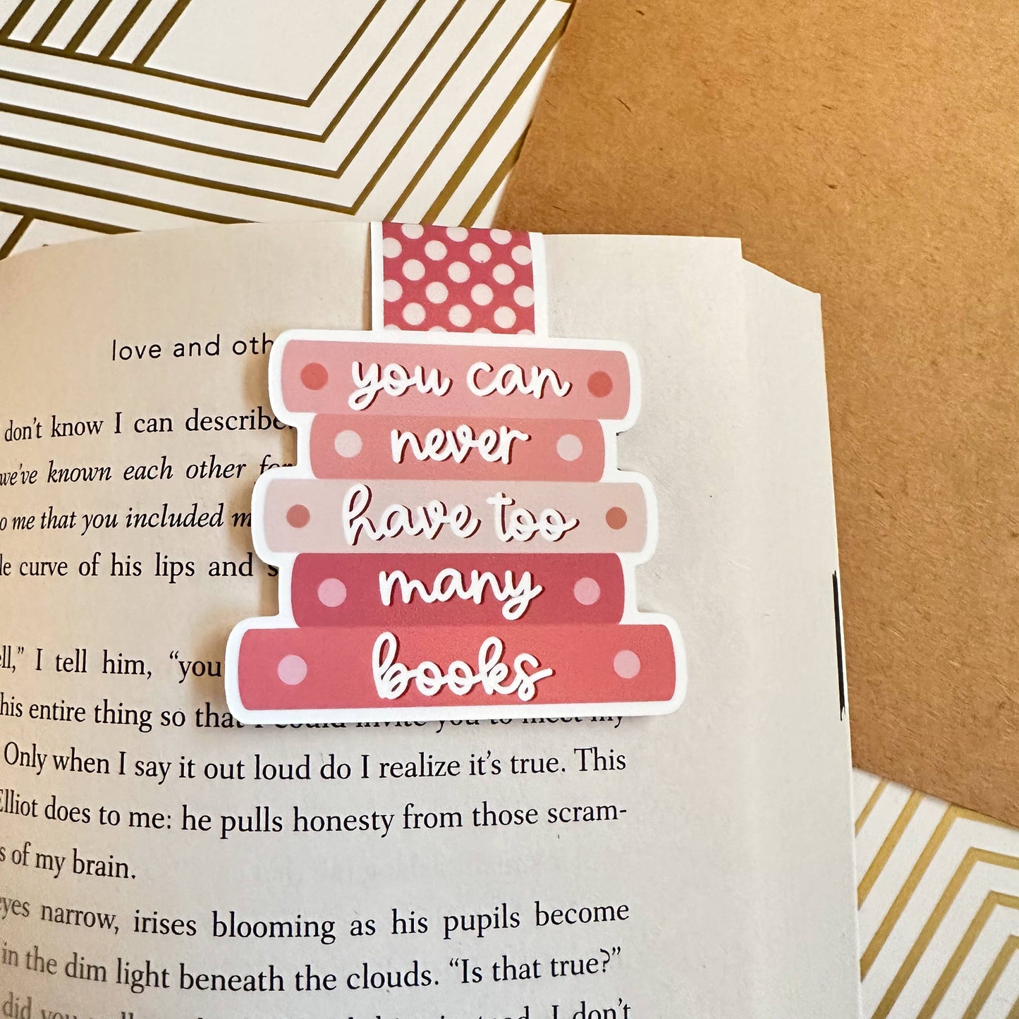 You Can Never Have Too Many Books Cute Magnetic Bookmark