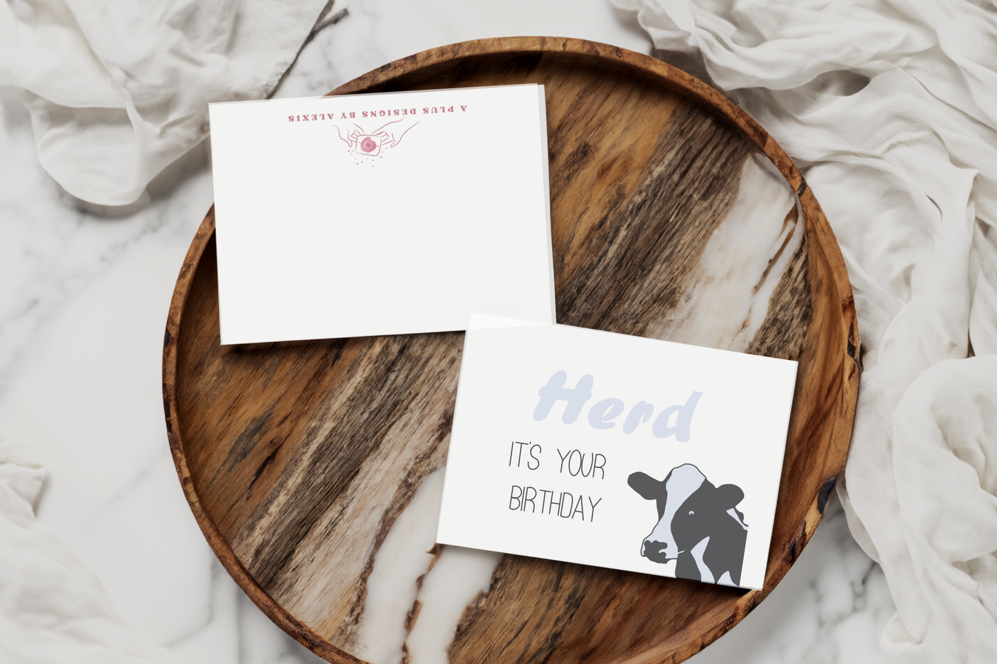 "Herd Itβs Your Birthday" Funny Cow Card ππ