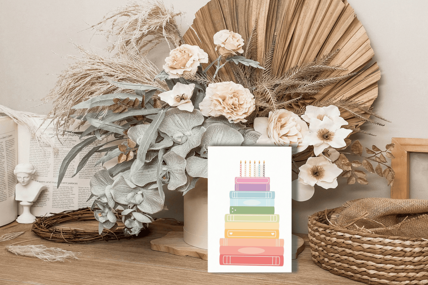 "Book Lover's Birthday Cake" Card šš