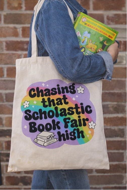 Chasing That Scholastic Book Fair High Tote Bag