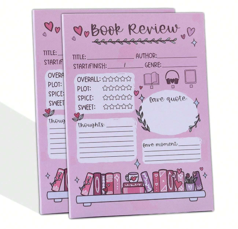 Pink Book Review Sticky Pad