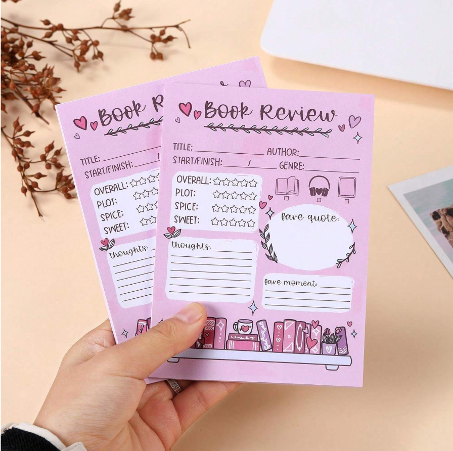 Pink Book Review Sticky Pad