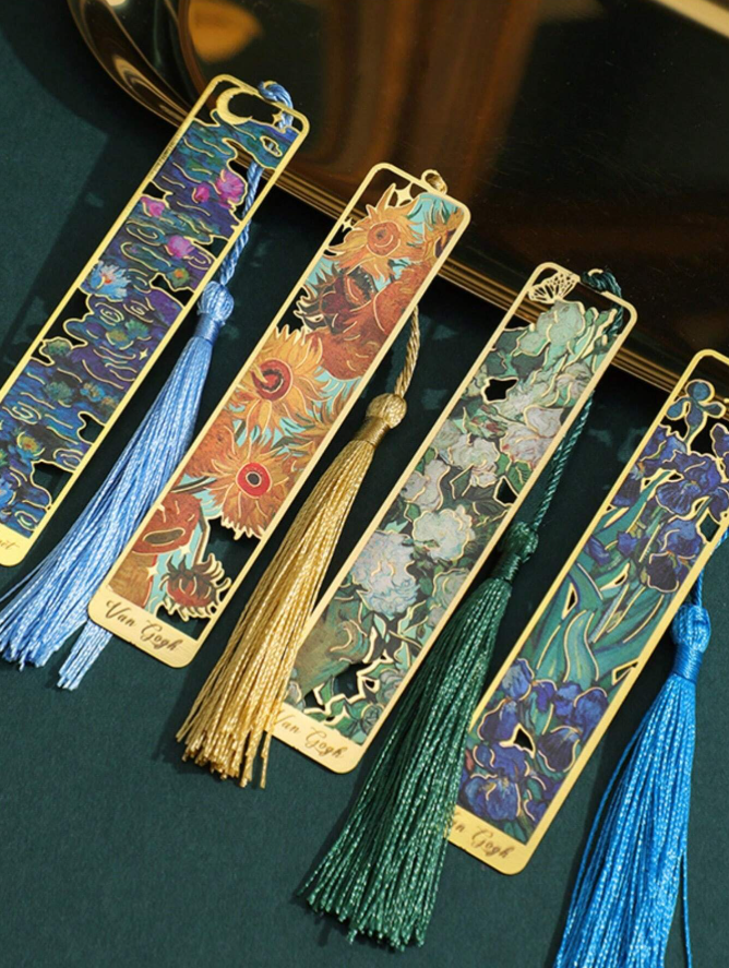 Van Gogh-Inspired Metal Bookmarks