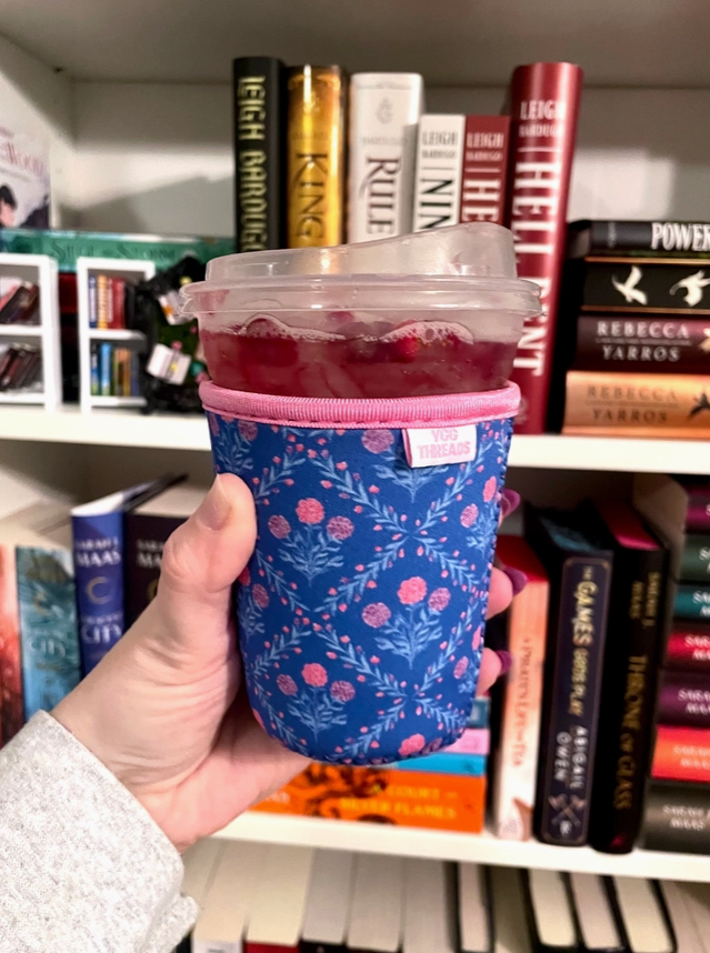 Floral Trellis Iced Coffee Drink Sleeve