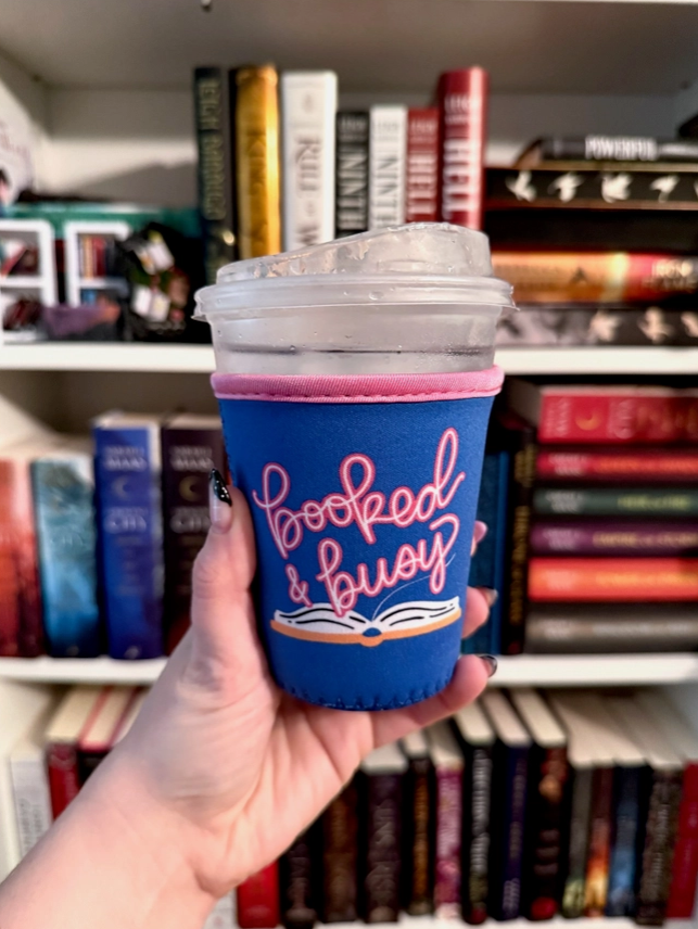 Booked & Busy Iced Coffee Drink Sleeve