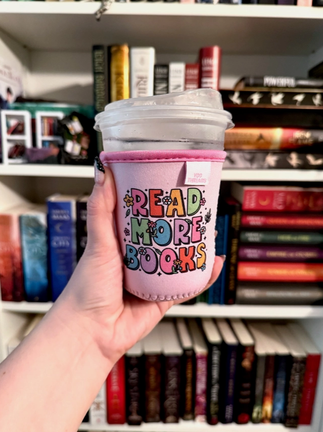 Read More Books Iced Coffee Drink Sleeve