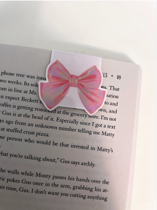 Pink Bow | Magnetic Bookmark
