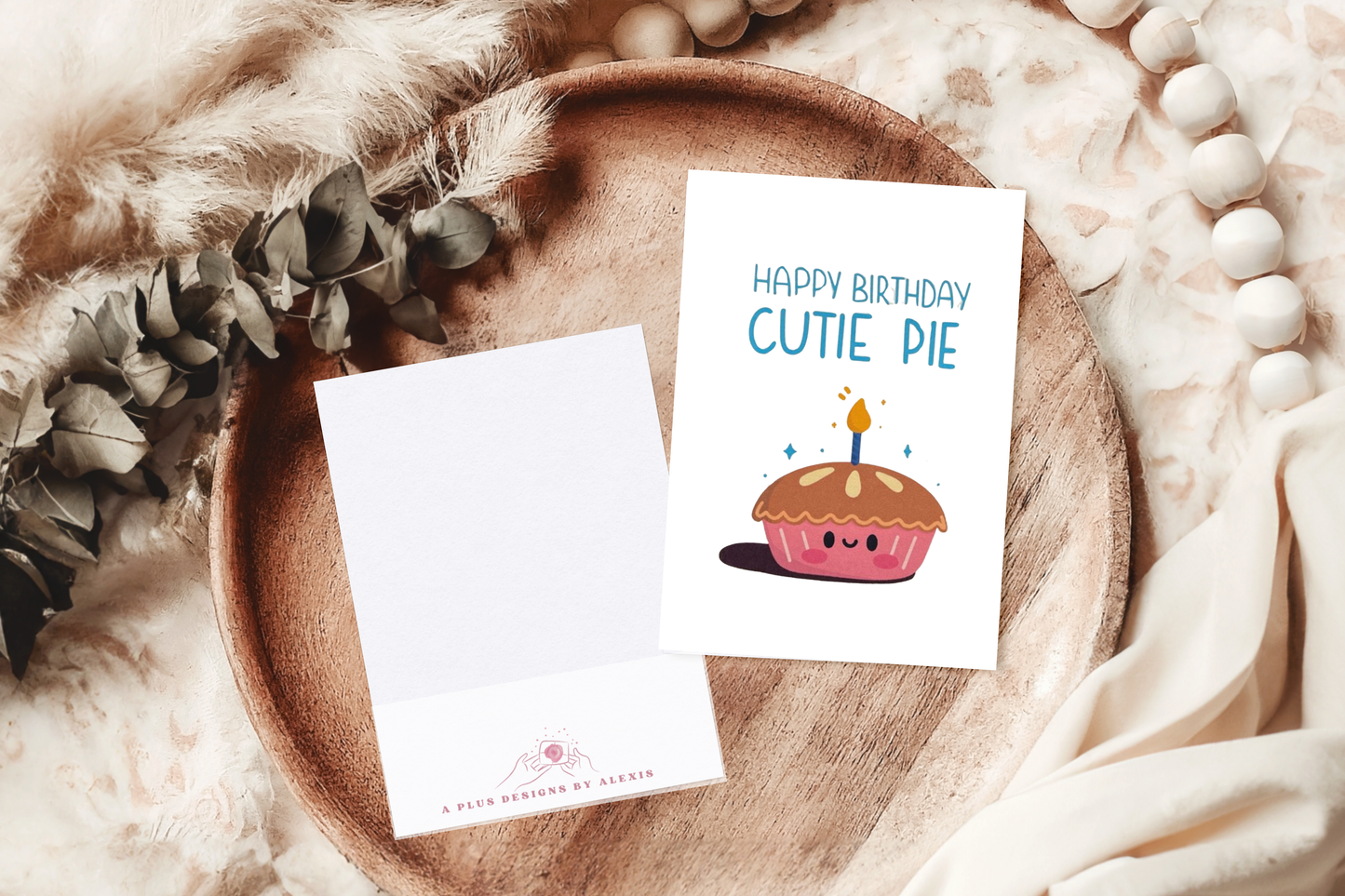 "Cutie Pie" Birthday Card 🥧🎉