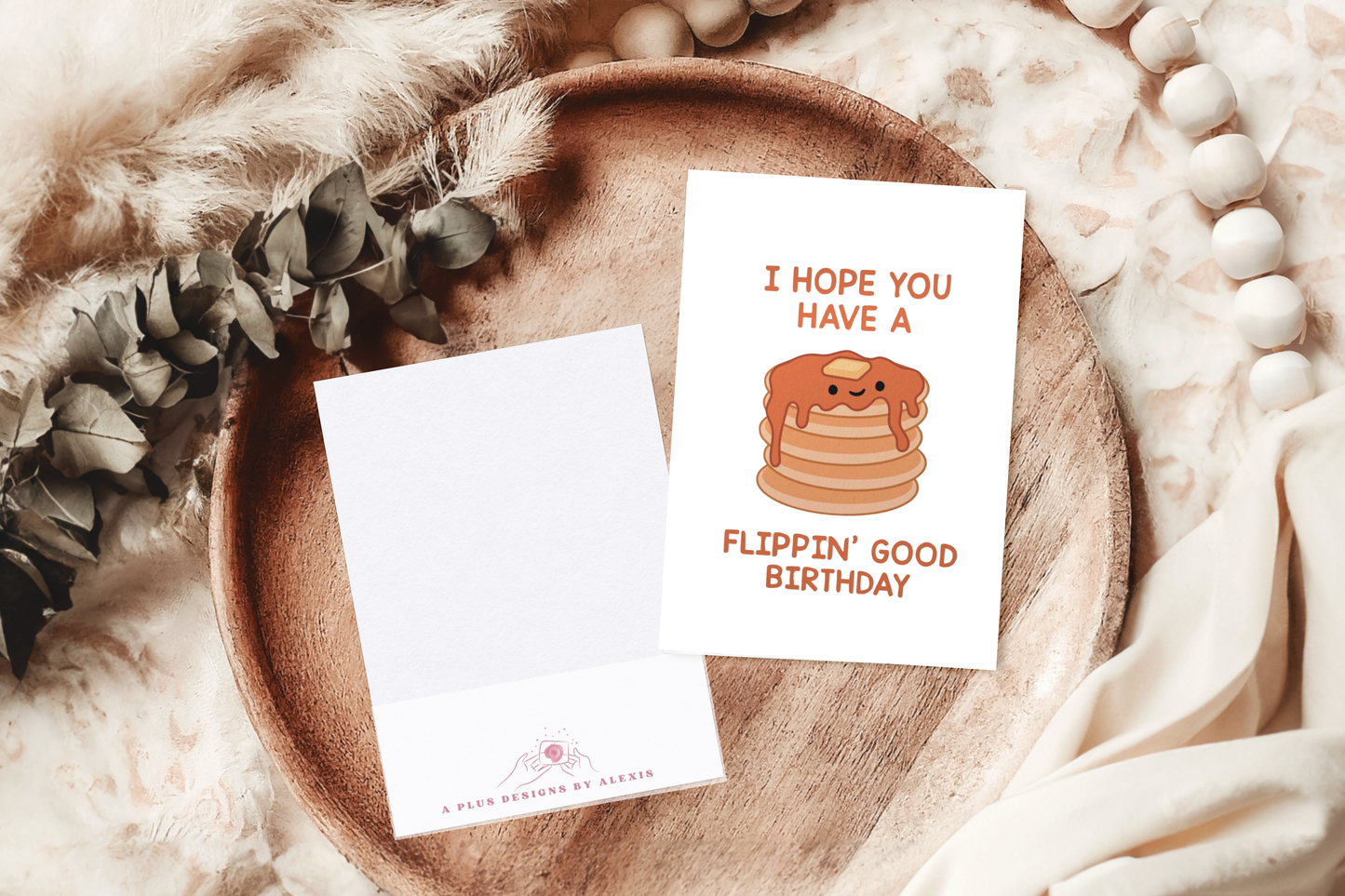 "Flippin' Good Birthday" Pancake-Themed Card 🥞🎉