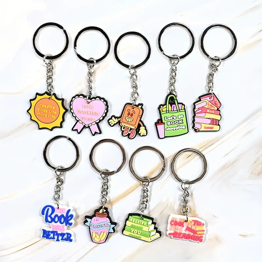 Bookish Keychain Collection 📚✨
