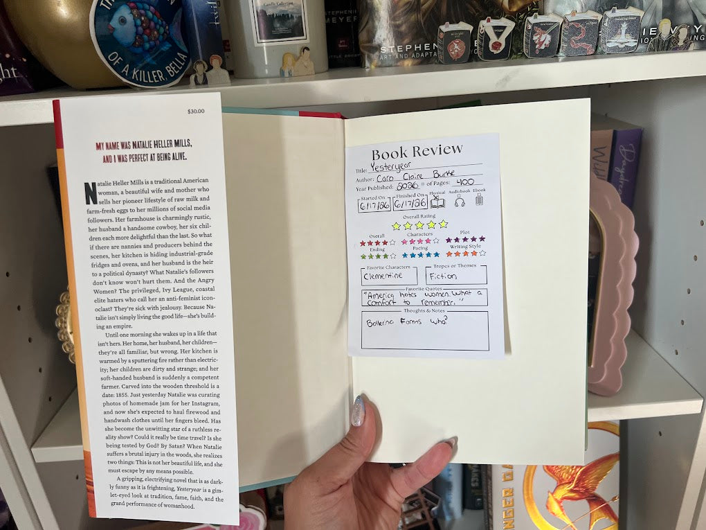 Large Book Review Sticky Pad