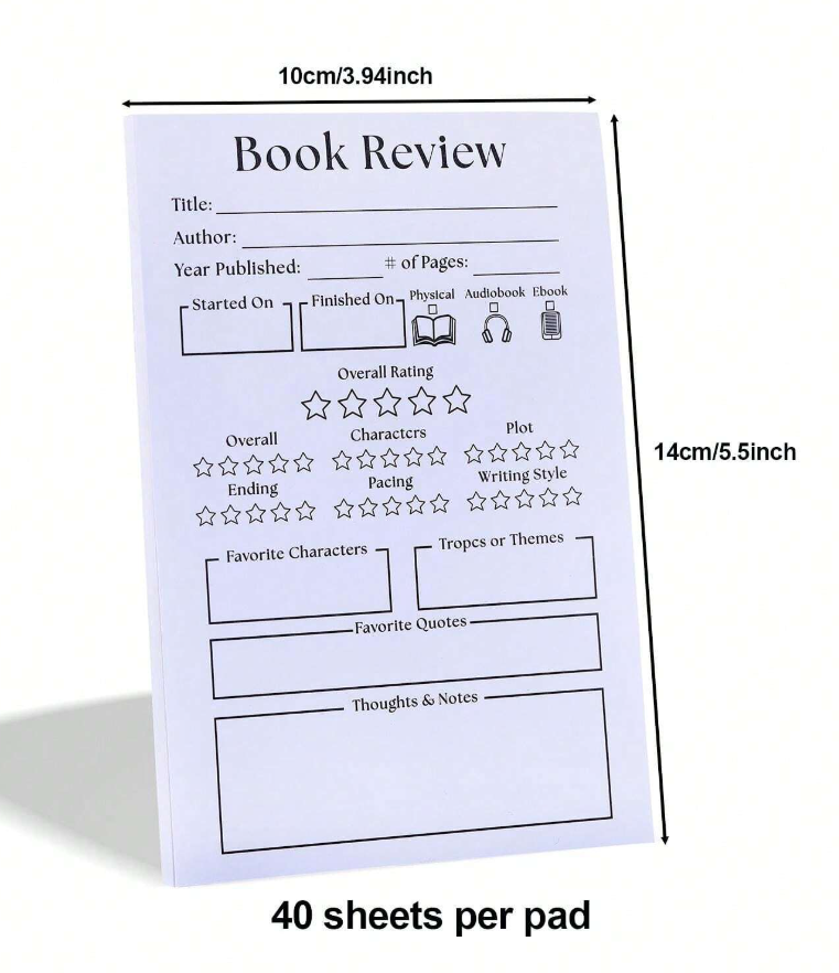 Book Review Sticky Pad