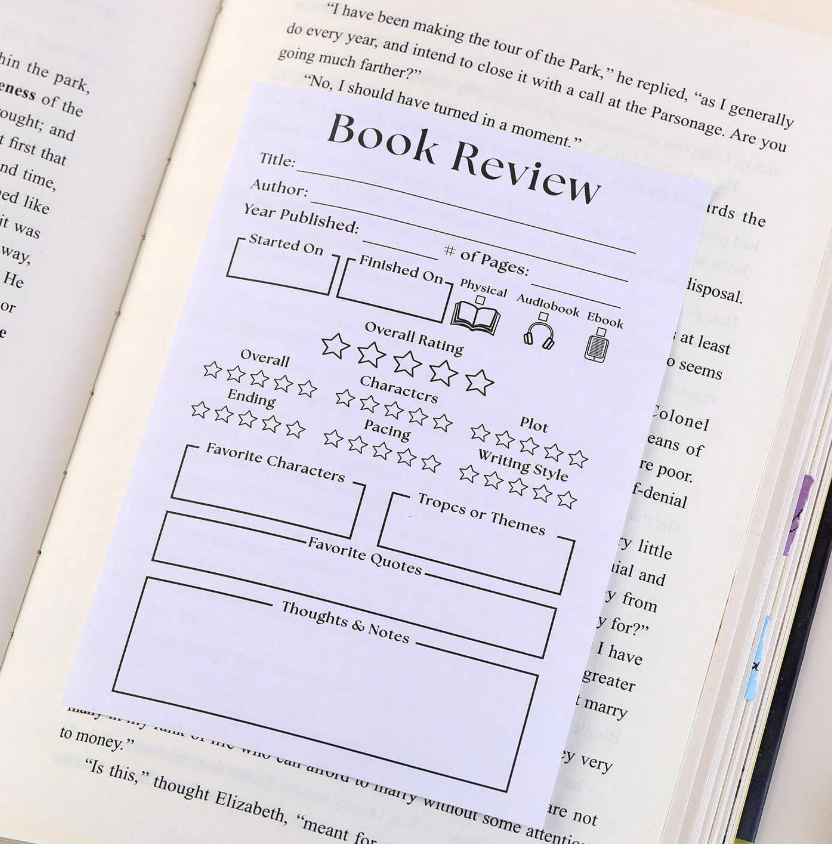 Book Review Sticky Pad