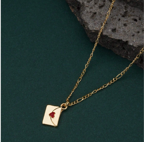 Envelope Sealed With A Heart Necklace
