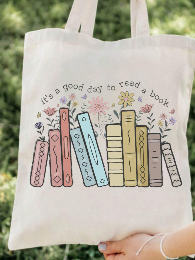 "It's a Good Day to Read a Book" Canvas Tote