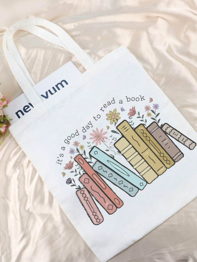 "It's a Good Day to Read a Book" Canvas Tote