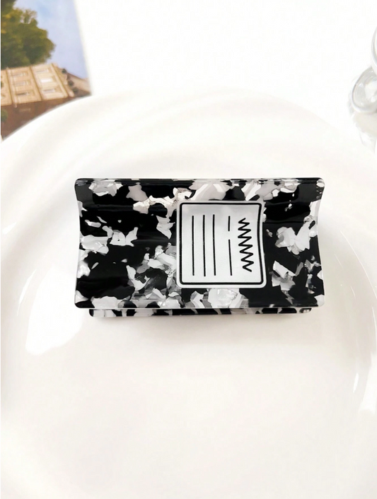 Composition Notebook Hair Claw Clip