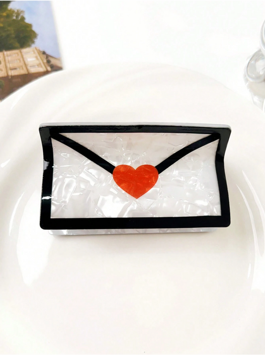 Love Letter Hair Claw Clip