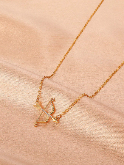 Archer’s Bow & Arrow Pendant Necklace