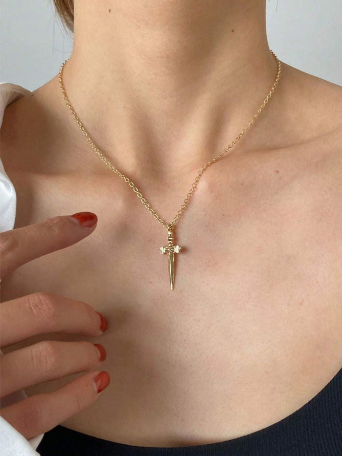 Dagger Pendant Necklace