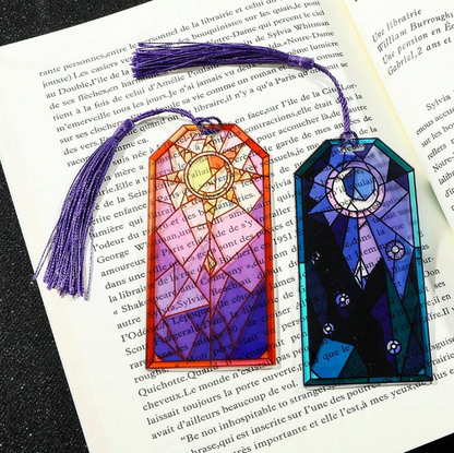 Stained Glass-Inspired Acrylic Bookmarks