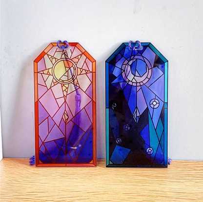 Stained Glass-Inspired Acrylic Bookmarks