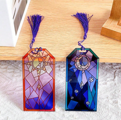 Stained Glass-Inspired Acrylic Bookmarks