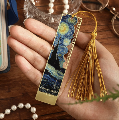 Van Gogh-Inspired Metal Bookmarks