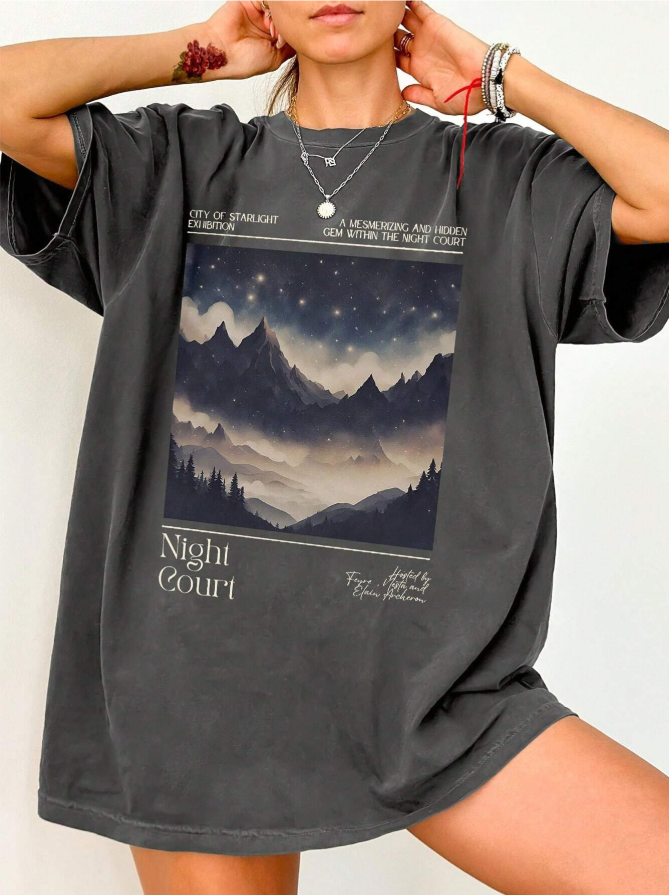 Night Court Oversized Tee ✨🌌