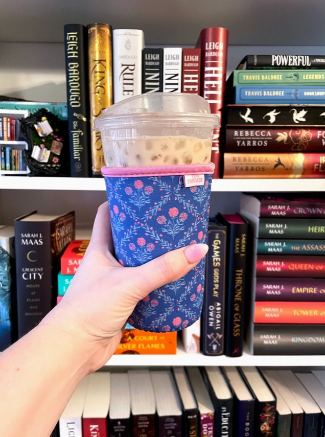 Floral Trellis Iced Coffee Drink Sleeve