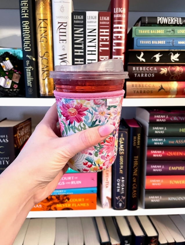 Floral Iced Coffee Drink Sleeve