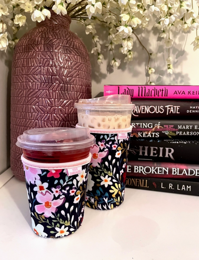 Floral Iced Coffee Drink Sleeve