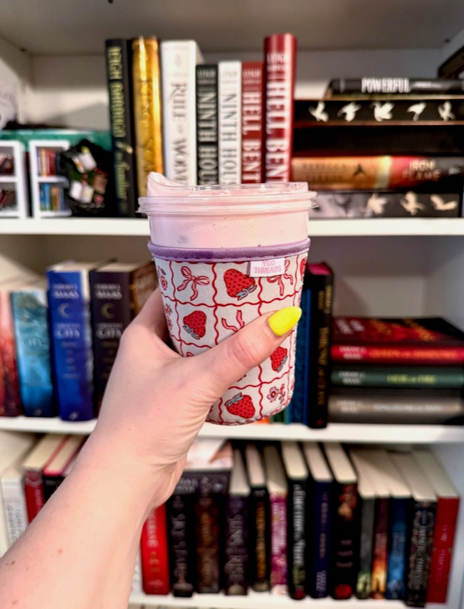 Strawberry Coquette Iced Coffee Drink Sleeve