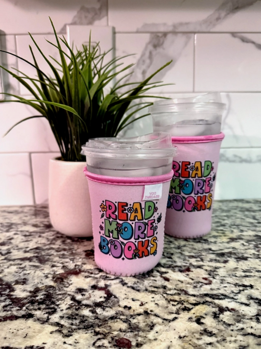 Read More Books Iced Coffee Drink Sleeve