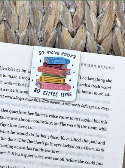 So Many Books, So Little Time | Magnetic Bookmark
