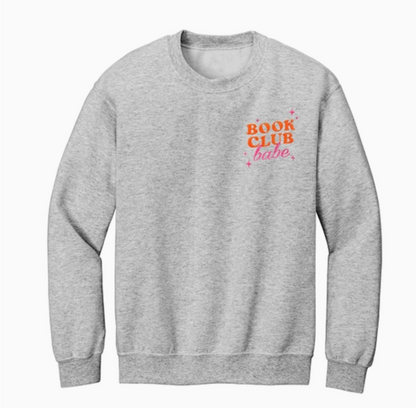 Book Club Babe Embroidered Sweatshirt