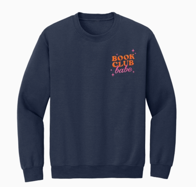 Book Club Babe Embroidered Sweatshirt