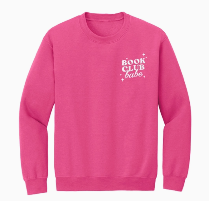 Book Club Babe Embroidered Sweatshirt