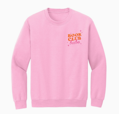 Book Club Babe Embroidered Sweatshirt