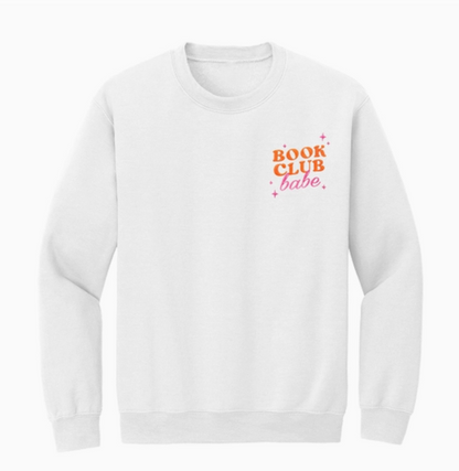 Book Club Babe Embroidered Sweatshirt
