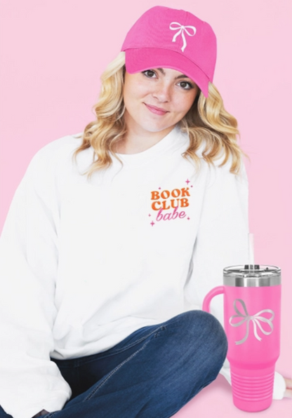 Book Club Babe Embroidered Sweatshirt