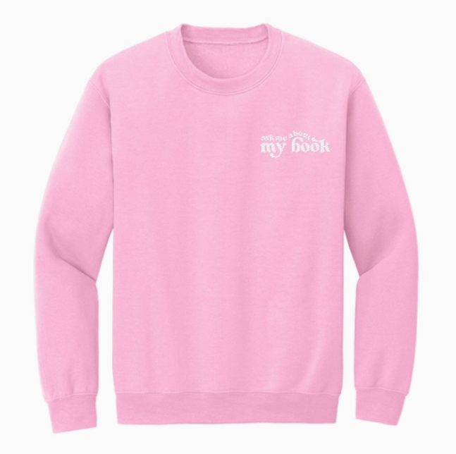 Ask Me About My Book Embroidered Sweatshirt