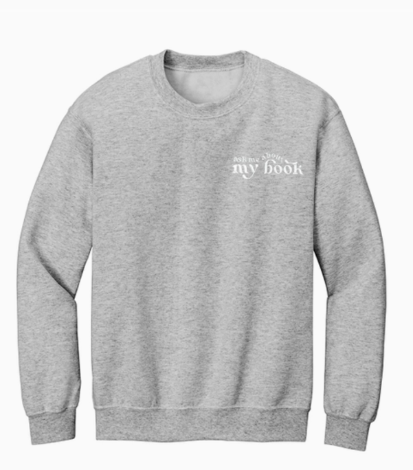 Ask Me About My Book Embroidered Sweatshirt
