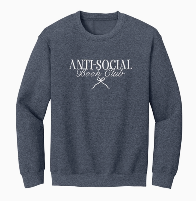 Anti-Social Book Club Embroidered Sweatshirt