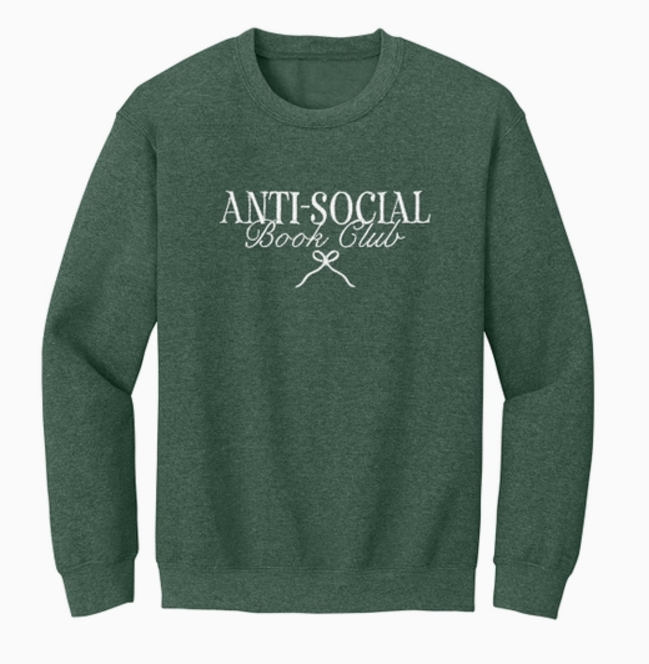 Anti-Social Book Club Embroidered Sweatshirt