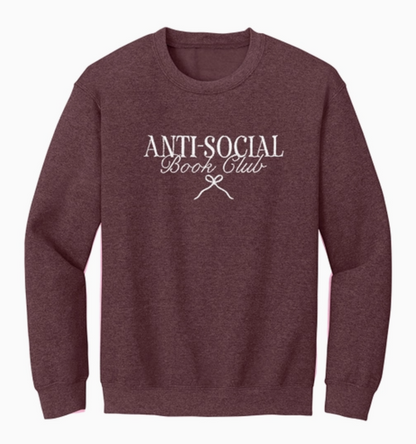 Anti-Social Book Club Embroidered Sweatshirt