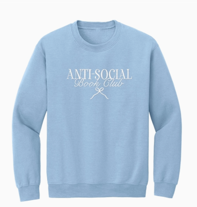 Anti-Social Book Club Embroidered Sweatshirt