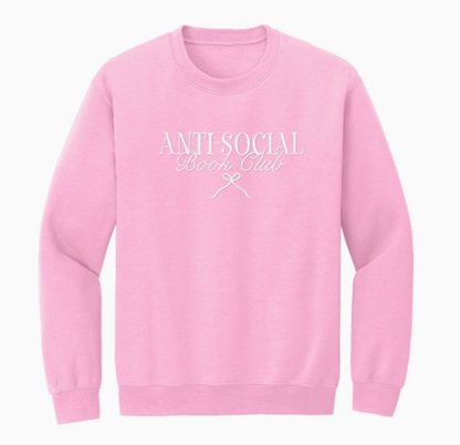 Anti-Social Book Club Embroidered Sweatshirt