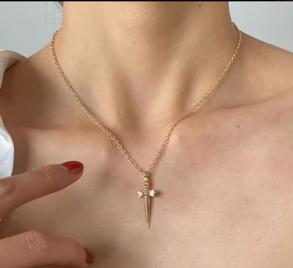 Dagger Pendant Necklace