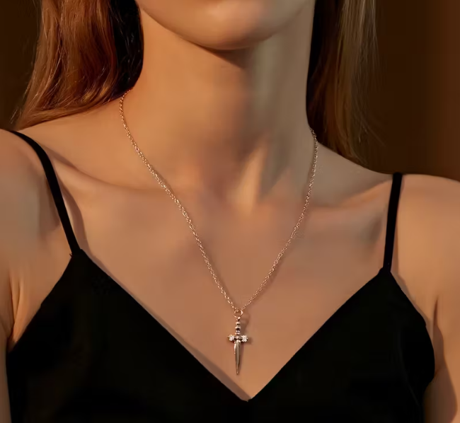 Dagger Pendant Necklace